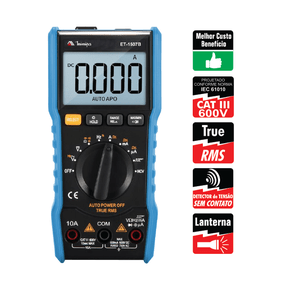 Multímetro Digital LCD com Função NCV - MINIPA-ET-1507B