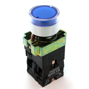 M20IGRBL1C - BOTAO SINALIZADOR AZ 1 POS 22MM 1NA 1NF