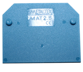 MAT25AZ - TAMPA FINAL BORNE SIMPLES 2,5MM² AZ