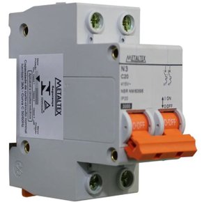 N32C20 - DISJUNTOR MINI N3 2 POLOS 20A CURVA C