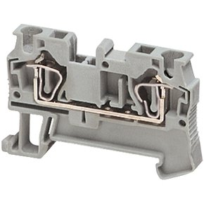 NSYTRR42 - CONECTOR MOLA SECCAO 4MM2 2 PONTOS CINZA