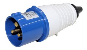 TLP16432 - PLUG MACHO AZ 16A 6H 2P+T 250V