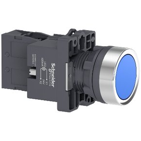 Botao Xa2Ew36B1 (Lumi. Led 24Vcc/1Na/Az) Schneider