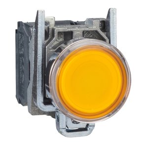 XB4BW35B5 - BOTAO 22MM METALICO LUMINOSO LED 24VCA C