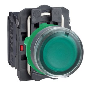 XB5AW3365 - BOTAO 22MM PLASTICO LUMINOSO ALIMENT DIR