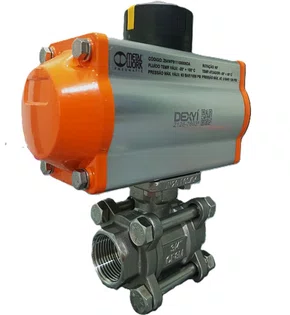 Z54WF911105005DA - ATUADOR ROTATIVO 50 D/AÇÃO + REG ESF 3/4" TRIPARTIDO INOX MW