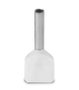 11963 - TERMINAL PRÉ-ISO ILHOS DUPLO 0,75MM² - BRANCO – TE7508 - 100 PÇS*** (9006)