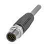 179835 - CABO + CONEXAO RETO MACHO M12 5M 12 POLOS PVC IP69K