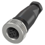 181175 - CONECTOR RETO FÊMEA M12 PL 5 POLOS PRT
