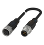 238864 - CABO EXT RETO MAC/FEM M12/M12 5 POLOS 0,30M PUR