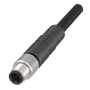 239645 - CABO + CONEXÃO RETO MACHO M5 2M 4 POLOS  PVC