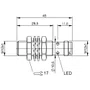 244211 - SENS IND M12 X 45 NPN NA 4 LT FC CON M12 2,5K