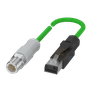 259609 - CABO M12 RJ45 RETO MACHO 4 POLOS PROFINET VD 2M