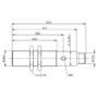 290672 - SENS IND M18 X 83 PNP NA 8 LT FC CON M12 1K BES0496