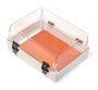 Caixa Plástica Cinza 280 X 180 X 140 Trava + Dobradiça Transparente 21.15.05