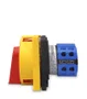 7046 - CHAVE ROTATIVA LW28GS-20A LIGA/DESLIGA TETRAPOLAR 20A - PARA PORTA DE PAINEL COM DISPOSIÇÃO PARA CADEADO