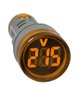 9418 - VOLTÍMETRO DIGITAL 22MM AMARELO DE 20-500VCA - AD22-22VS-Y