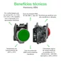 XB4BVB3 - SINALIZADOR 22MM METAL LED VD 24 DC/AC
